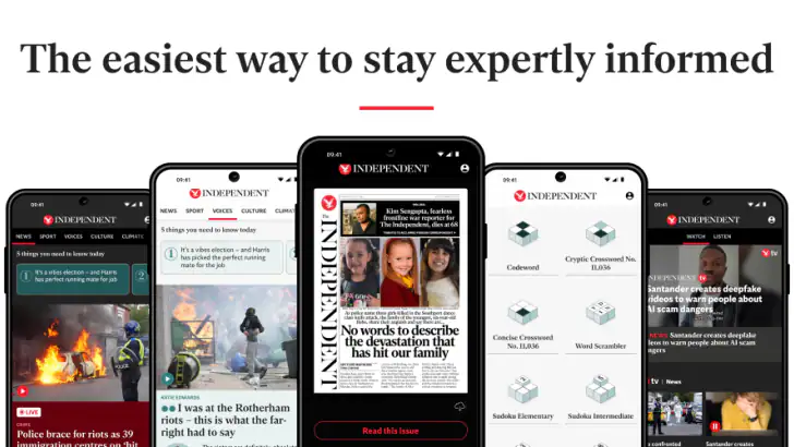 The Independent: Breaking News feature graphic