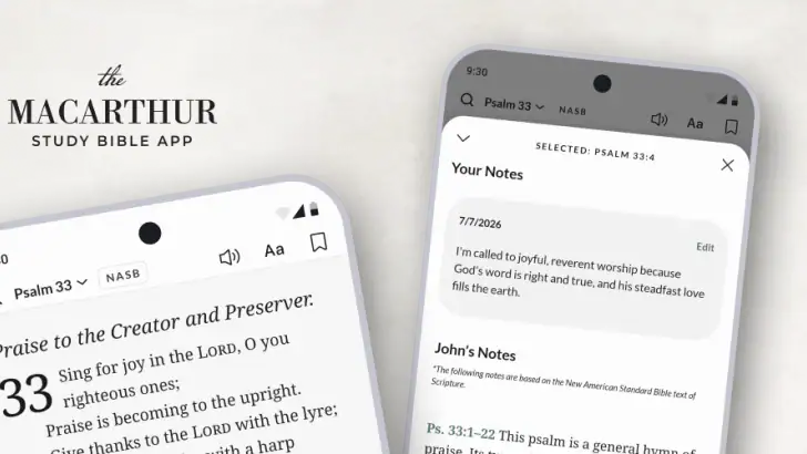 The MacArthur Study Bible feature graphic