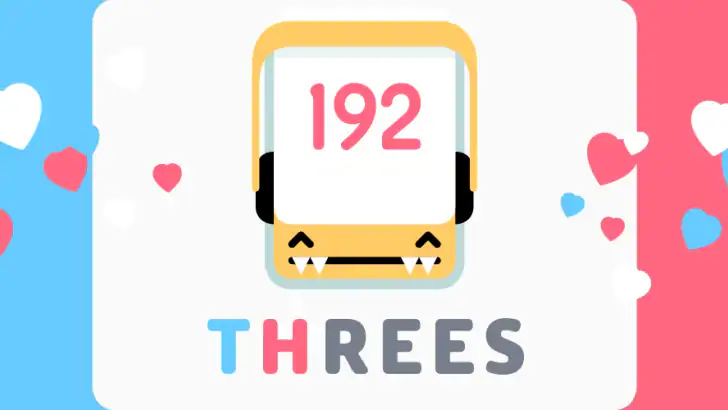 Threes! feature graphic