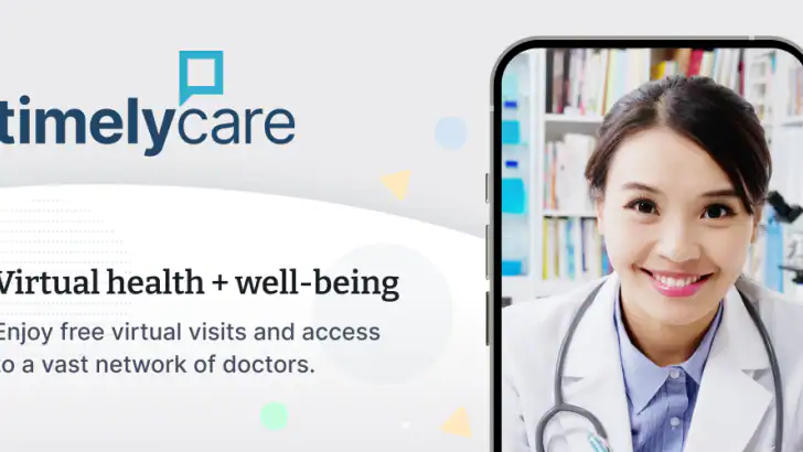 TimelyCare Health & Well-being feature graphic