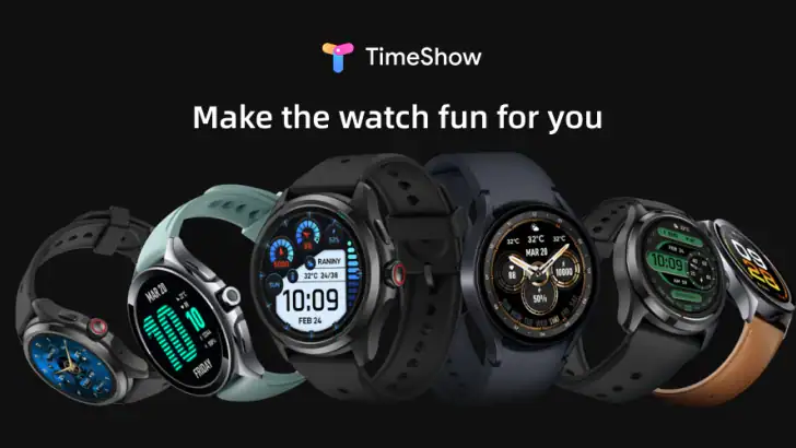 TimeShow Watch Faces feature graphic