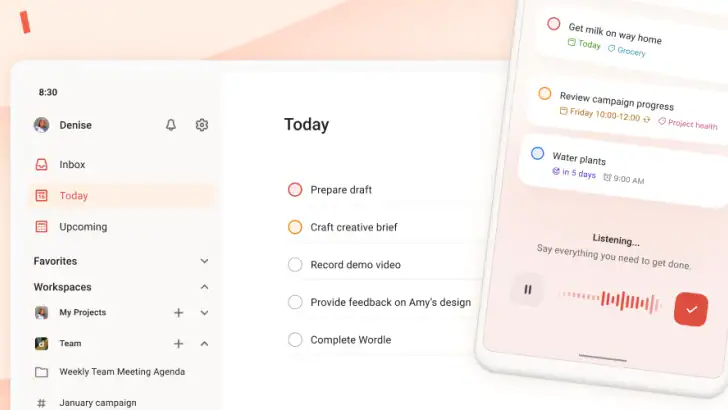 Todoist: To Do List & Calendar feature graphic