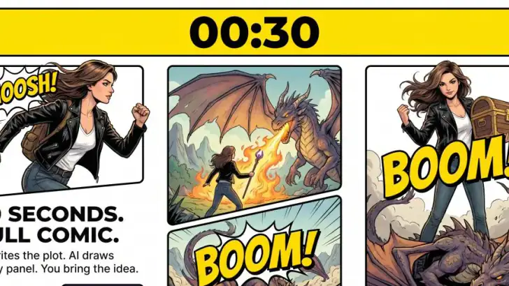 Toonly: AI Story & Comic Maker feature graphic