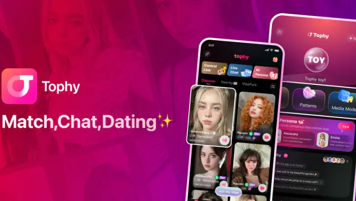 Tophy - Match,Chat,Dating feature graphic