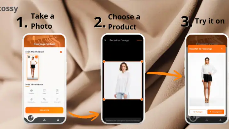 Tossy – try on clothes feature graphic