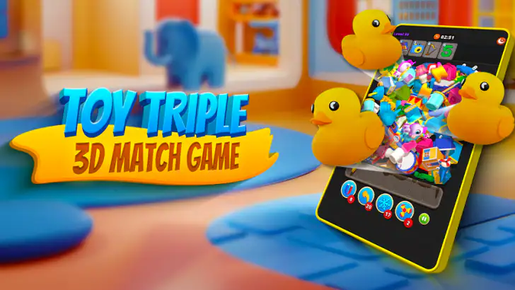 Toy Triple - 3D Match Puzzle feature graphic