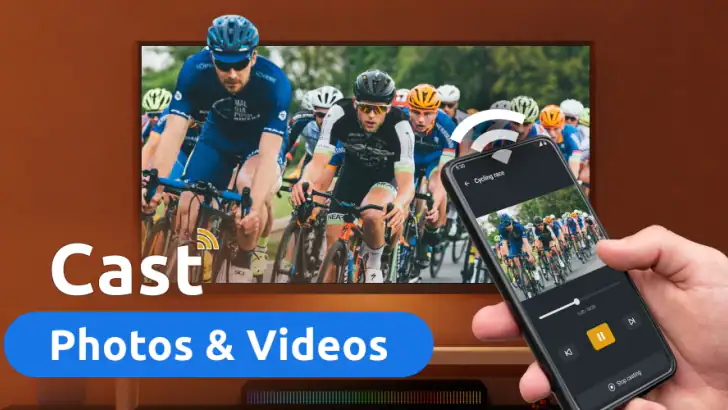 TV Cast - Roku Remote & All feature graphic