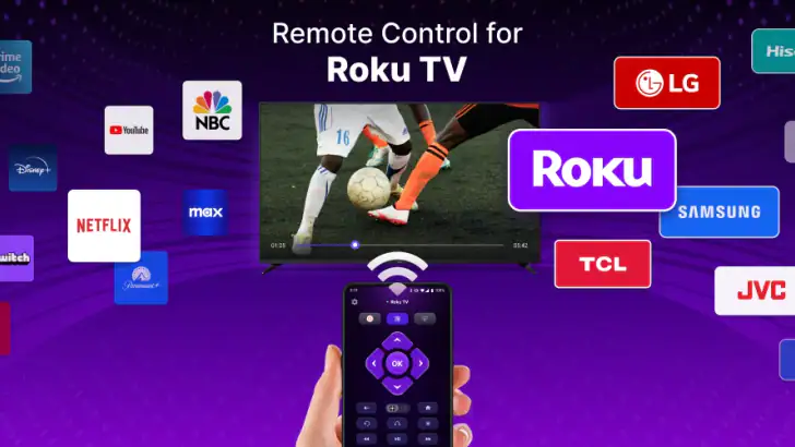 TV Remote control for Roku TV feature graphic