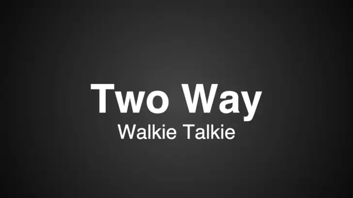 Two Way : Walkie Talkie feature graphic