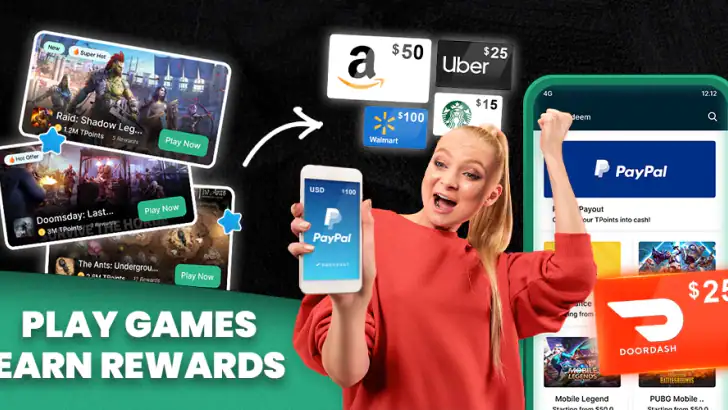 Try Rewards: Play & Earn feature graphic