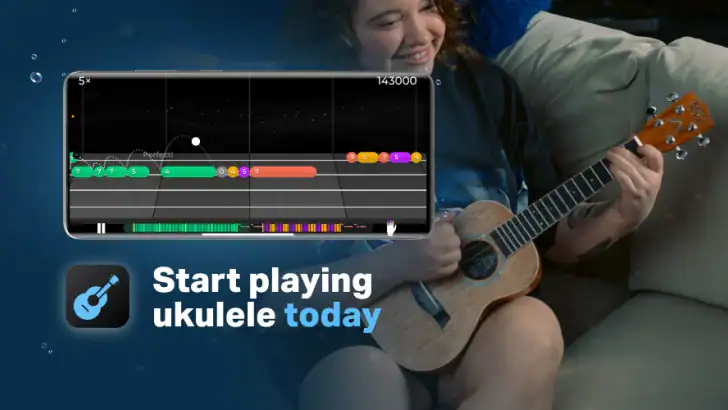 Ukulele by Yousician feature graphic