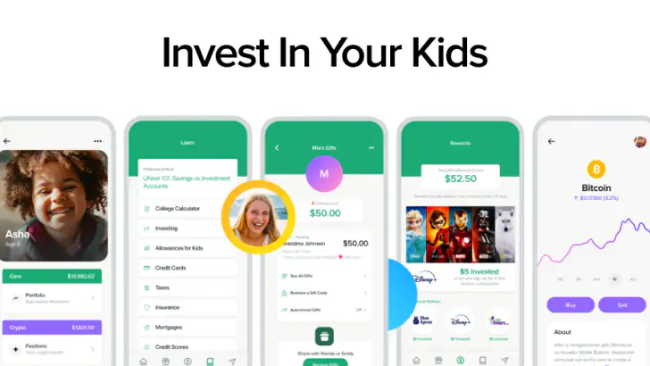 UNest: Invest & Save for Kids feature graphic