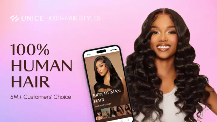 UNice: Wigs & Hair Bundles feature graphic