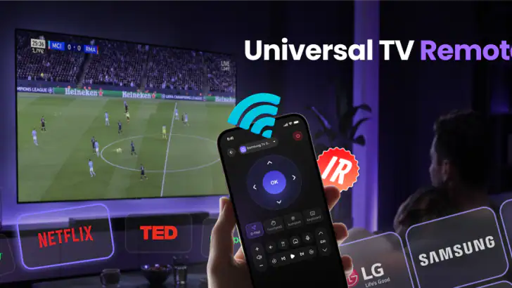 Universal TV Remote Control feature graphic