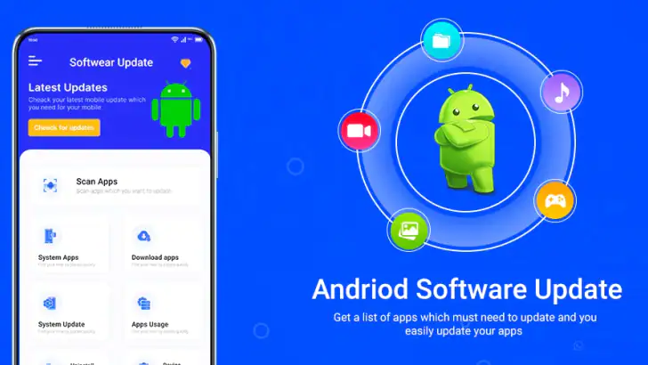 Update Software App: Updates feature graphic