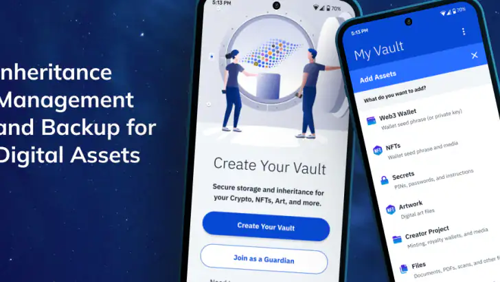 Vault12: Inherit Crypto Wallet feature graphic