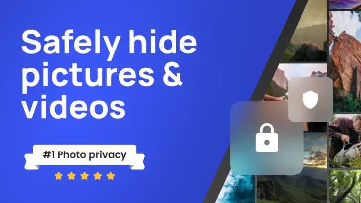 Vaulty : Photo Vault & Hide feature graphic