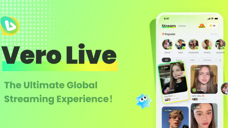 Vero Live feature graphic
