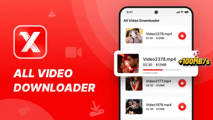 Video Downloader & Player feature graphic