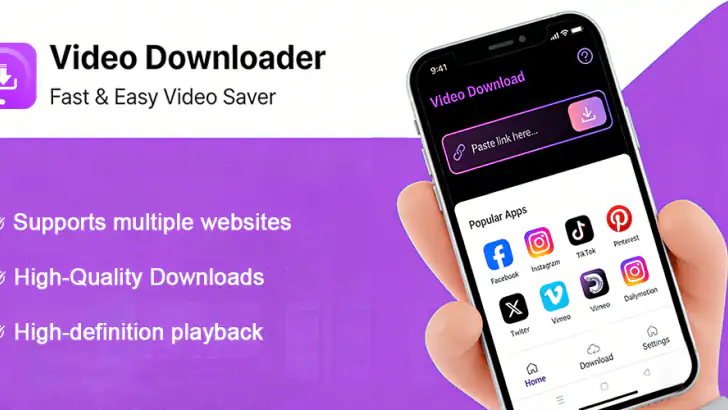 VideoDownloader feature graphic