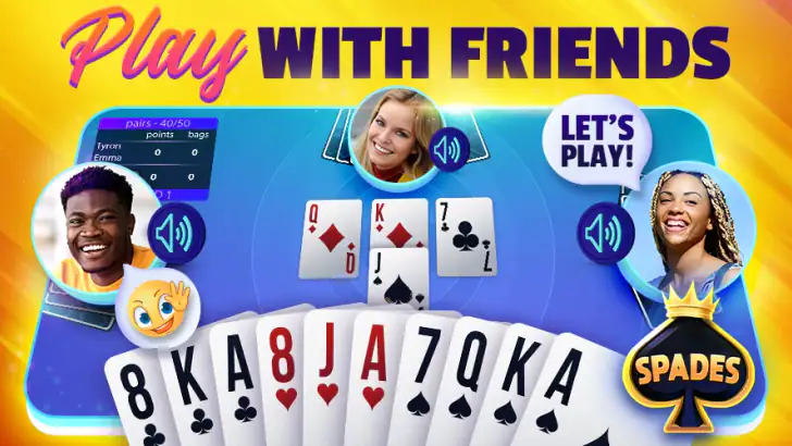 VIP Spades - Card Game Online feature graphic