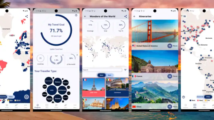 Visited: Travel Map with Lists feature graphic