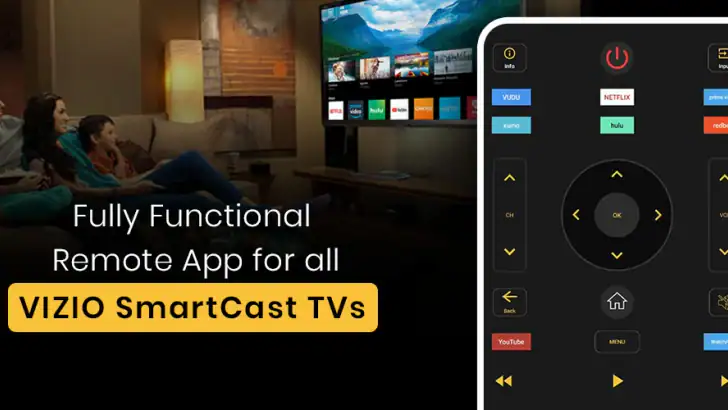 Vizio Smart TV Remote feature graphic