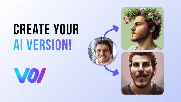Voi - AI Avatar Portrait Maker feature graphic