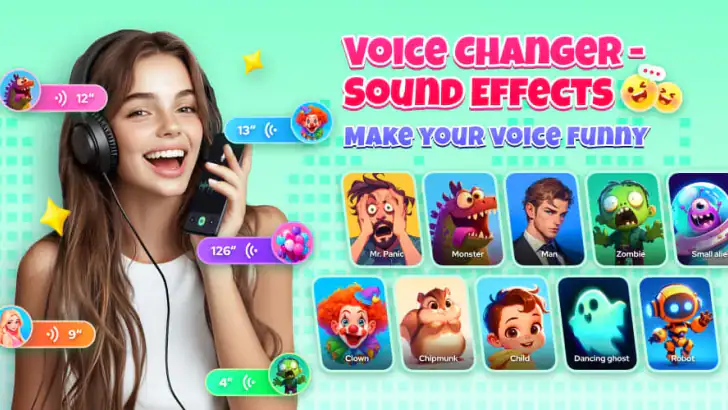 Voice Changer - Sound Effects feature graphic