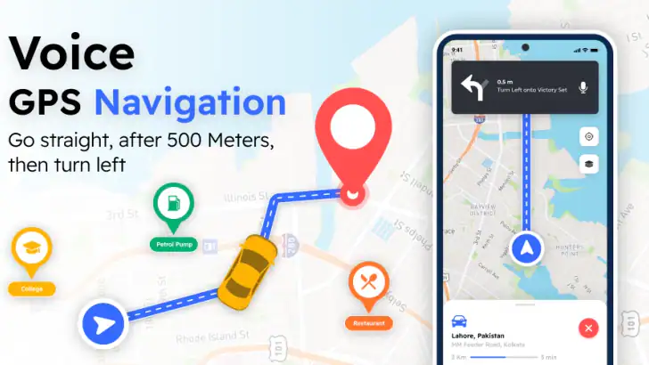 Voice GPS - Maps & Navigation feature graphic