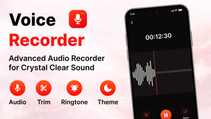 Voice Recorder & Audio Notes feature graphic
