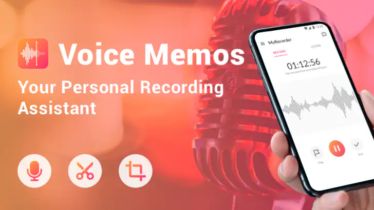 Voice Recorder & Voice Memos feature graphic