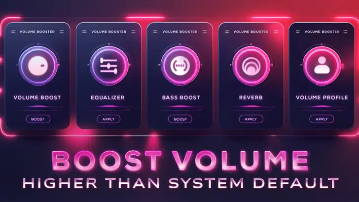 Volume Booster - Bass Booster feature graphic
