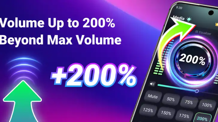 Volume Booster Bass Booster EQ feature graphic