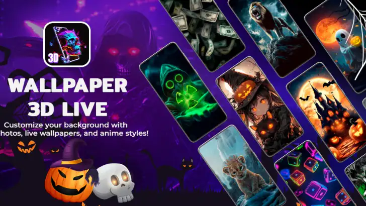 Wallpaper 3D Live feature graphic