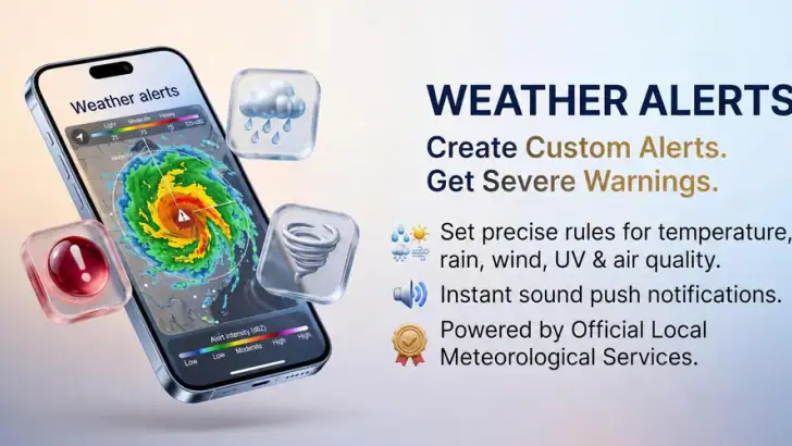 Weather Alerts: Radar Tracker feature graphic