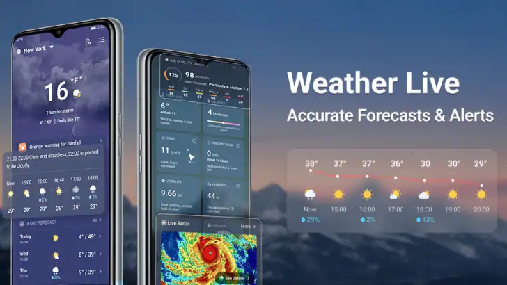 Weather Live - Forecast&Alert feature graphic