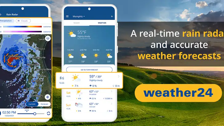 weather24: Forecast & Radar feature graphic