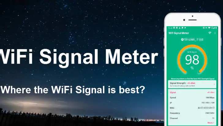WiFi Signal Strength Meter Pro feature graphic