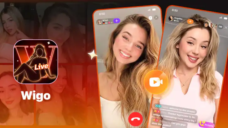 Wigo Live-Live Video Chat feature graphic