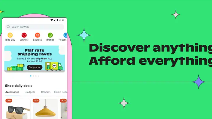 Wish: Shop and Save feature graphic