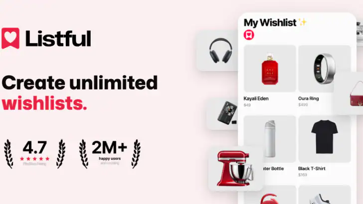 Wishlist Maker - Listful feature graphic