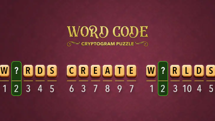 Word Code - Cryptogram Puzzle feature graphic