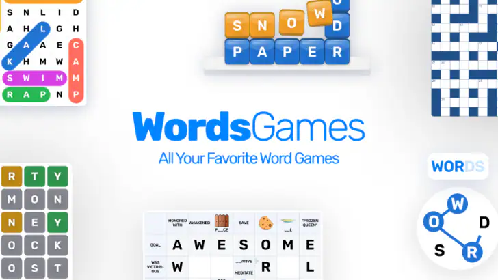 Word Games: CrossWord & Search feature graphic