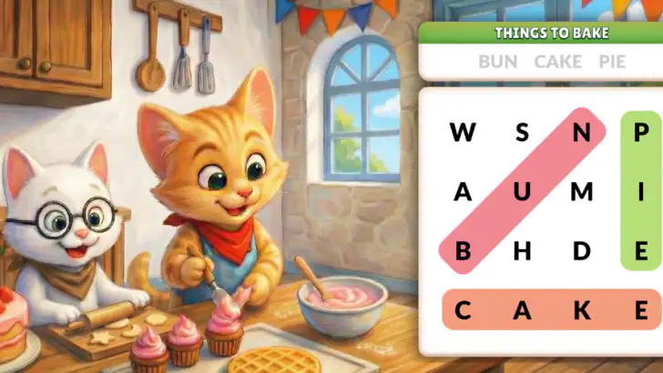 Word Search Meow - Cat Puzzle feature graphic