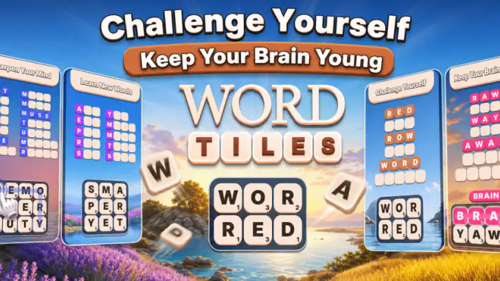 Word Tiles - Relaxing Puzzle feature graphic