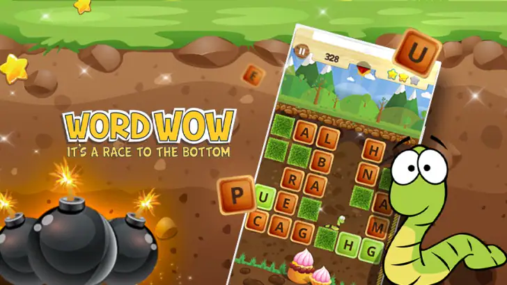 Word Wow - Brain training fun feature graphic