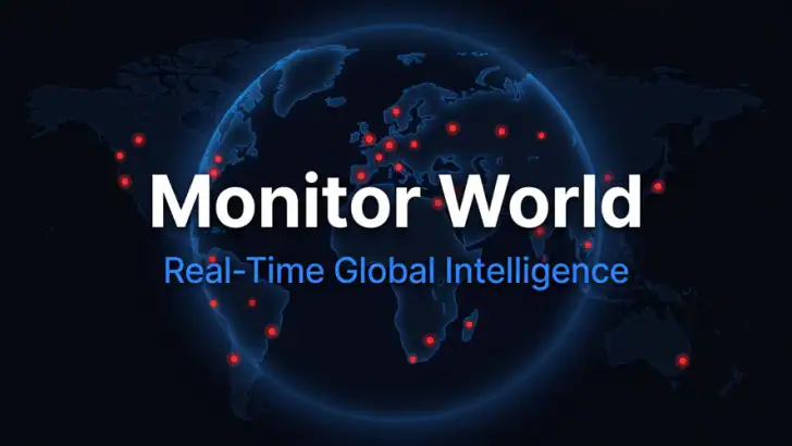 World Monitor App feature graphic