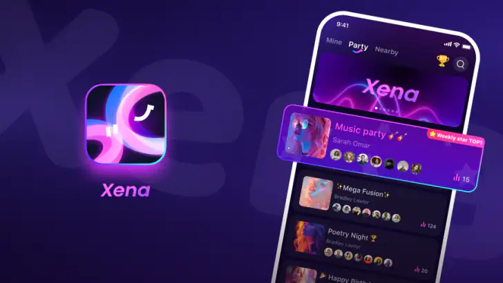 Xena - Group Voice Party feature graphic