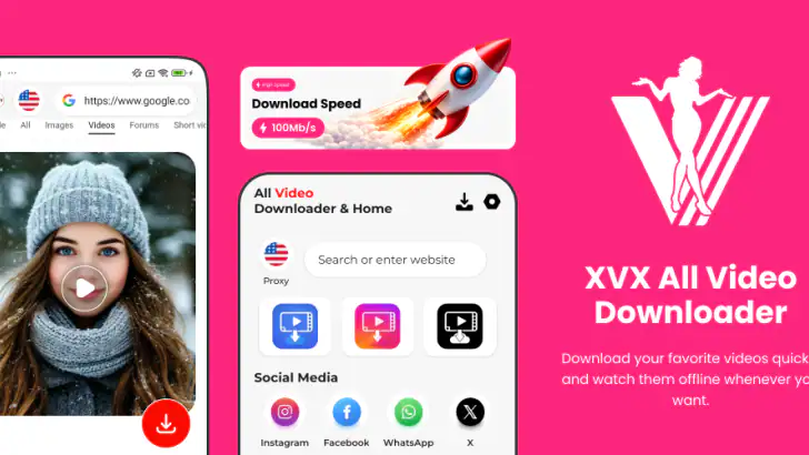 XVX All Video Downloader feature graphic